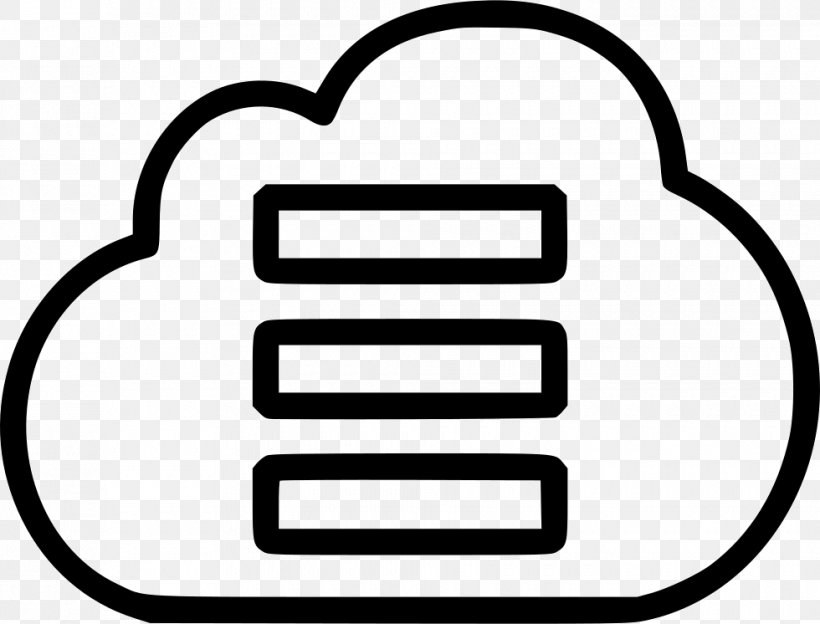 Cloud Database Cloud Computing, PNG, 980x746px, Database, Abstract, Black And White, Cloud Computing, Cloud Database Download Free