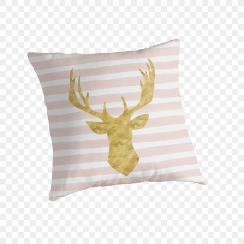 Reindeer Throw Pillows Antler Textile, PNG, 875x875px, Reindeer, Antler, Cushion, Deer, Material Download Free