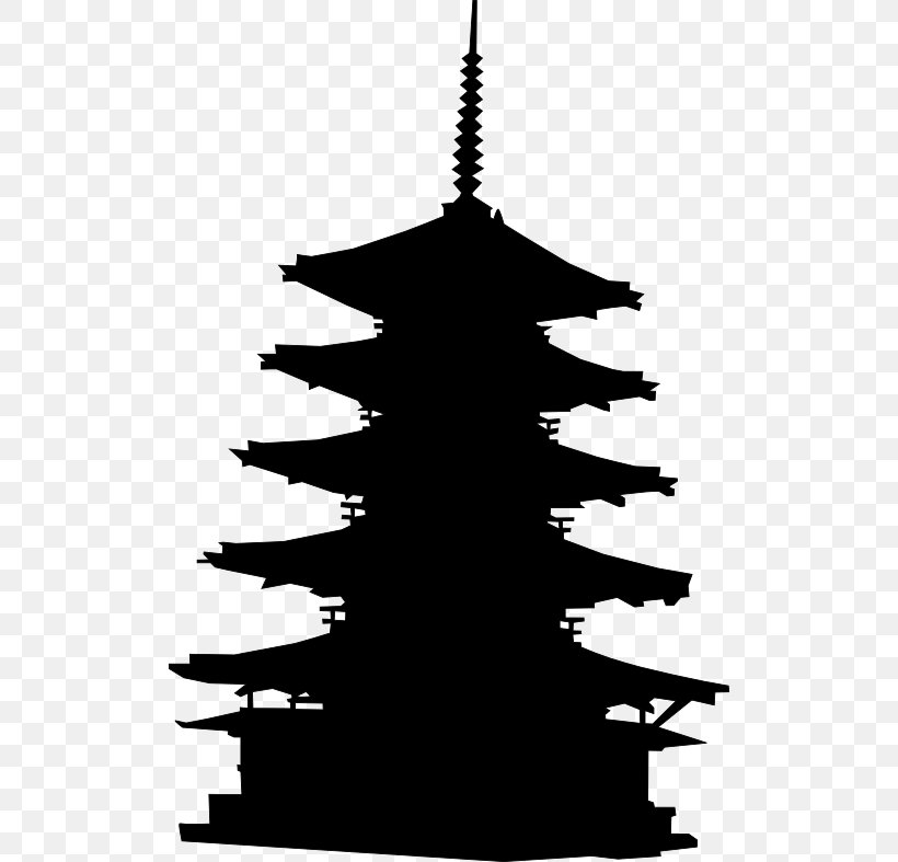 Japan Pagoda Clip Art, PNG, 512x787px, Japan, Black And White, Christmas Tree, Conifer, Drawing Download Free