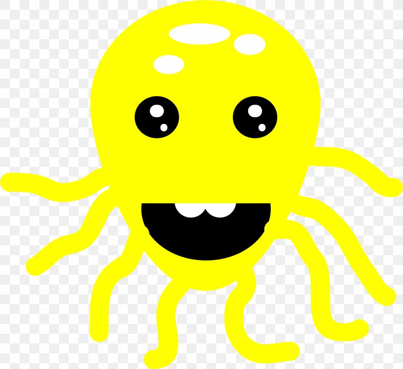 Octopus Smiley Clip Art, PNG, 2121x1946px, Octopus, Animation, Emoticon, Happiness, Organism Download Free