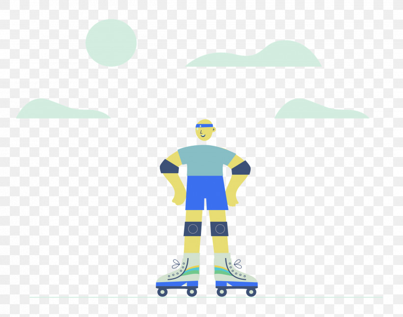 Roller Skating Sports Outdoor, PNG, 2500x1970px, Roller Skating, Cartoon, Equipment, Logo, Meter Download Free