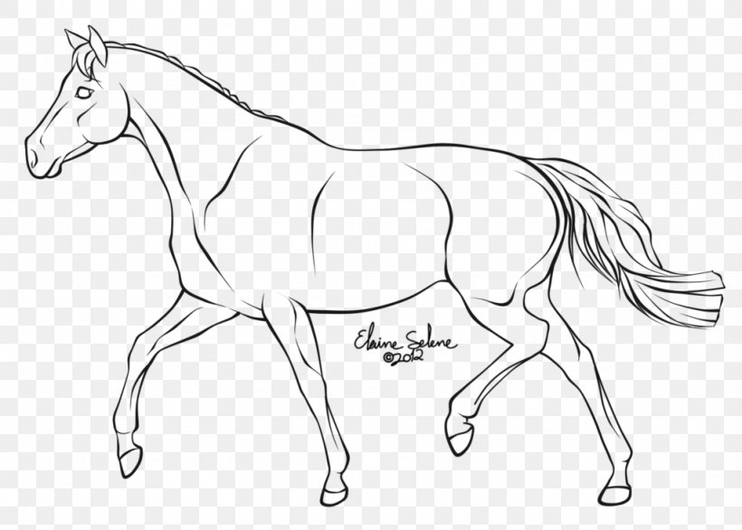 Mule How To Draw A Horse Trot Line Art, PNG, 1024x733px, Mule, Animal Figure, Artwork, Black And White, Bridle Download Free