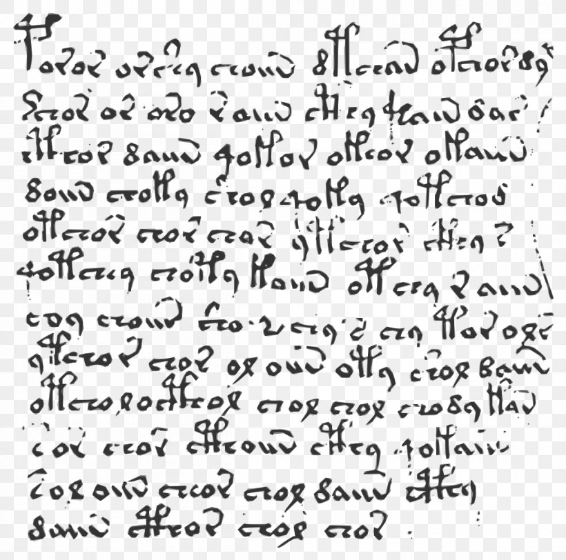 Voynich Manuscript Writing Book Text, PNG, 1200x1189px, Voynich Manuscript, Area, Author, Black And White, Book Download Free