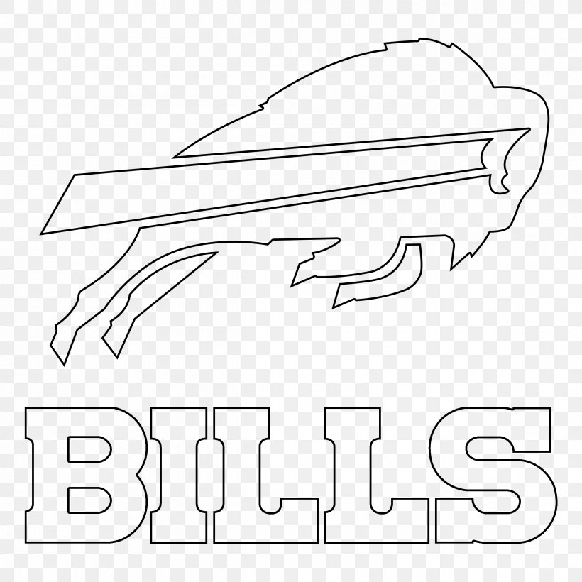 Buffalo Bills Logo Line Art, PNG, 2400x2400px, Buffalo Bills, Area, Artwork, Automotive Design, Black Download Free