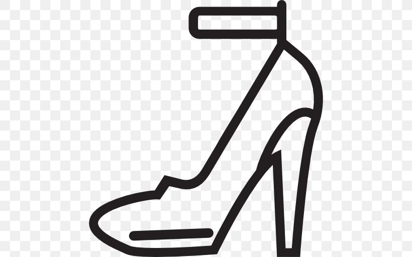 High-heeled Shoe Clothing Accessories Fashion, PNG, 512x512px, Shoe, Area, Black, Black And White, Boutique Download Free