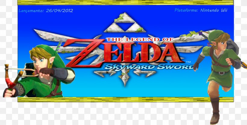 The Legend Of Zelda: Skyward Sword Link Action & Toy Figures Video Game, PNG, 1600x815px, Legend Of Zelda Skyward Sword, Action Figure, Action Toy Figures, Advertising, Area Download Free