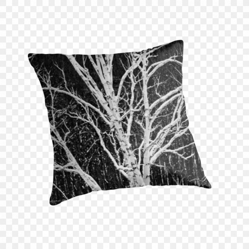 Throw Pillows Cushion Black And White, PNG, 875x875px, Throw Pillows, Birch, Black, Black And White, Black M Download Free