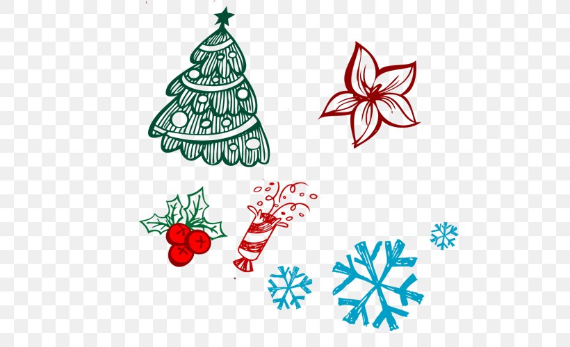 Christmas Tree Candy Clip Art, PNG, 500x500px, Christmas Tree, Black And White, Branch, Christmas, Christmas Decoration Download Free