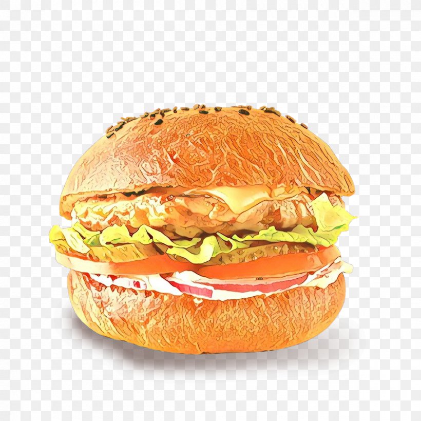 Junk Food Cartoon, PNG, 1200x1200px, Salmon Burger, American Food, Appetizer, Baked Goods, Breakfast Download Free