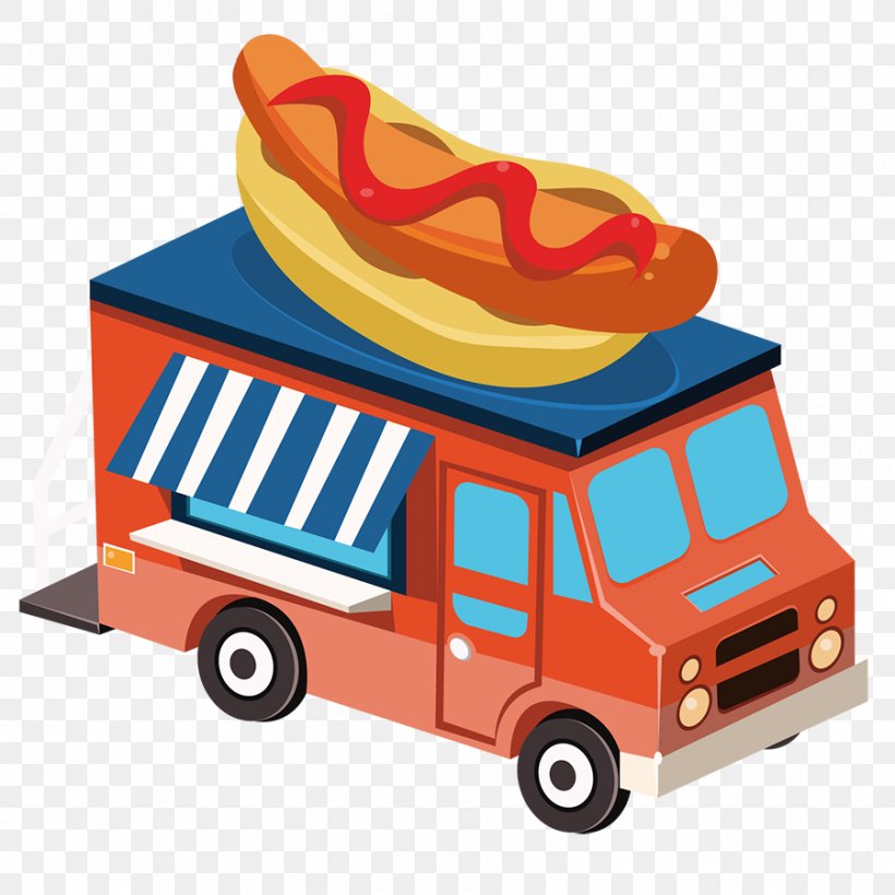 Street Food Hot Dog Hamburger Food Truck Pizza, PNG, 900x900px, Street Food, Automotive Design, Car, Fast Food, Food Download Free