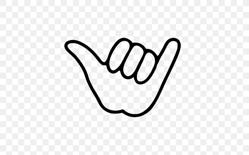 Shaka Sign Stock Photography Royalty-free Clip Art, PNG, 512x512px, Shaka Sign, Area, Art, Black, Black And White Download Free
