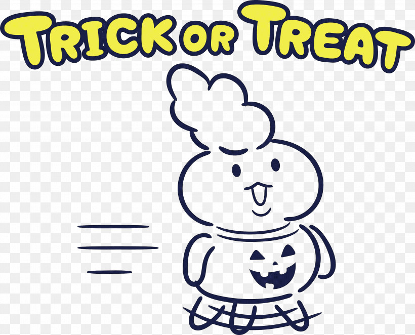 TRICK OR TREAT Happy Halloween, PNG, 2999x2424px, Trick Or Treat, Behavior, Cartoon, Happiness, Happy Halloween Download Free