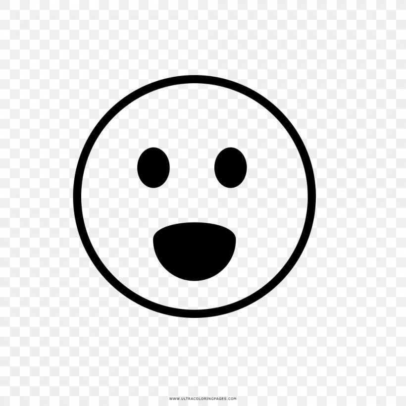 Smiley Happiness Drawing Coloring Book Emoji, PNG, 1000x1000px, Smiley, Arbel, Area, Black And White, Color Download Free