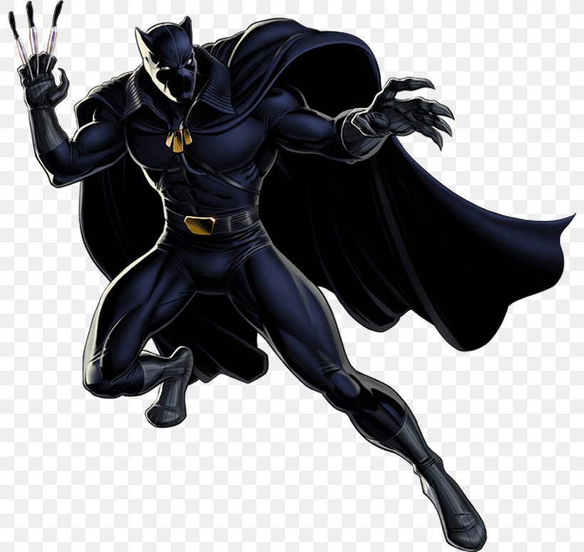 Black Panther Marvel: Avengers Alliance Clip Art, PNG, 798x774px, Black Panther, Action Figure, Black Knight, Ebony Blade, Fictional Character Download Free