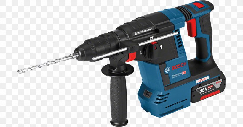Bosch Martillo Perforador A Batería Con SDS-plus GBH 18V-26 L-Boxx Hammer Drill Augers Cordless, PNG, 1200x630px, Sds, Augers, Bosch Power Tools, Chuck, Cordless Download Free