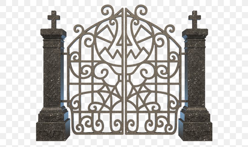 Clip Art Cemetery Image Halloween Designs, PNG, 600x486px, Cemetery, Document, Facade, Gate, Gothic Architecture Download Free