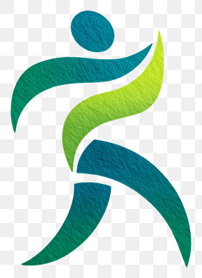 Dynamic Green Running Logo PNG