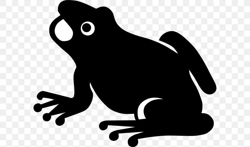 Frog Silhouette Clip Art, PNG, 600x483px, Frog, Amphibian, Artwork, Beak, Black Download Free