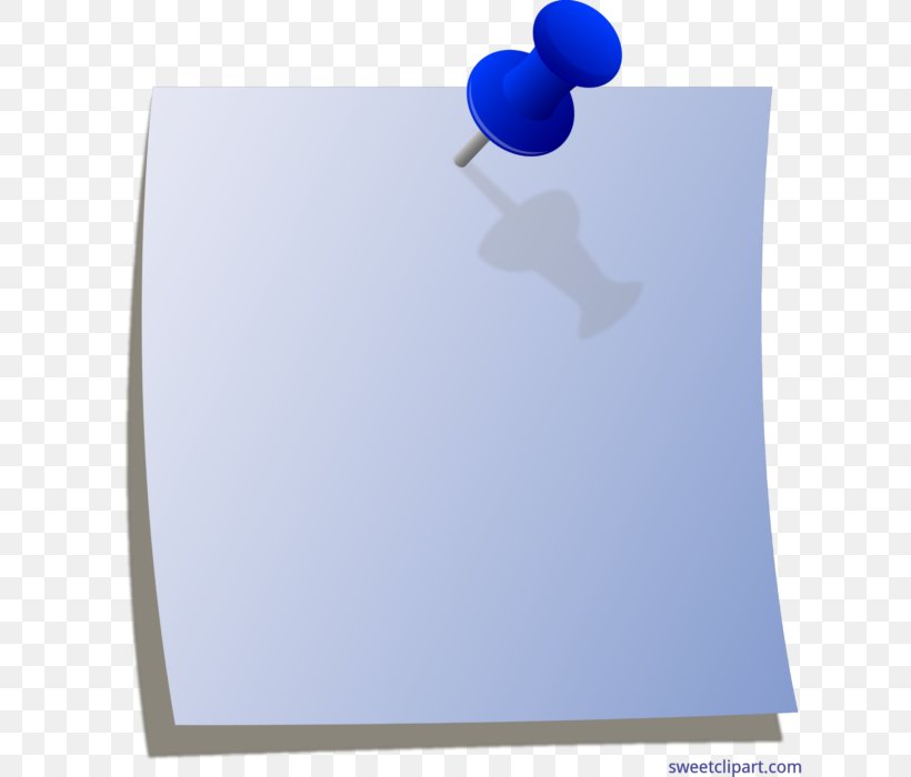 Paper Drawing Pin Post-it Note Clip Art, PNG, 625x700px, Paper, Blue, Drawing Pin, Pin, Postit Note Download Free