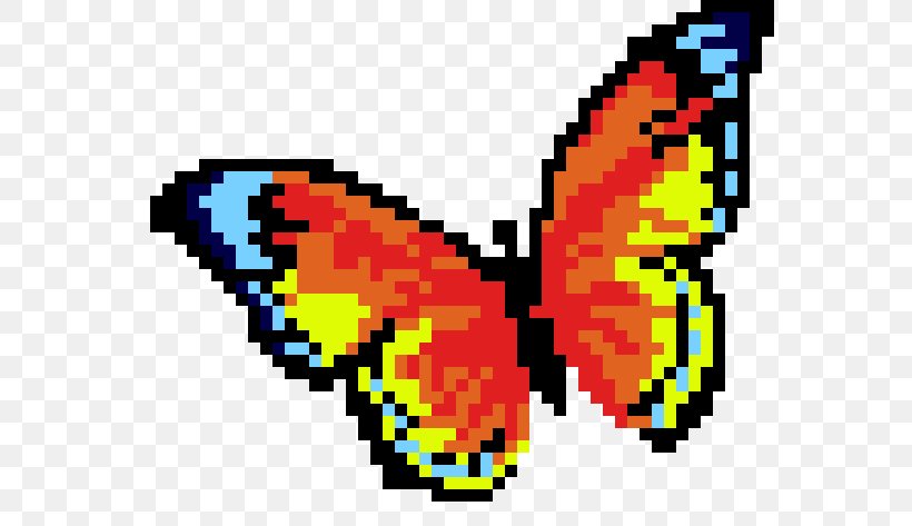 Beadwork Cross-stitch Pattern Embroidery, PNG, 572x473px, Bead, Art, Beadwork, Butterfly, Crochet Download Free