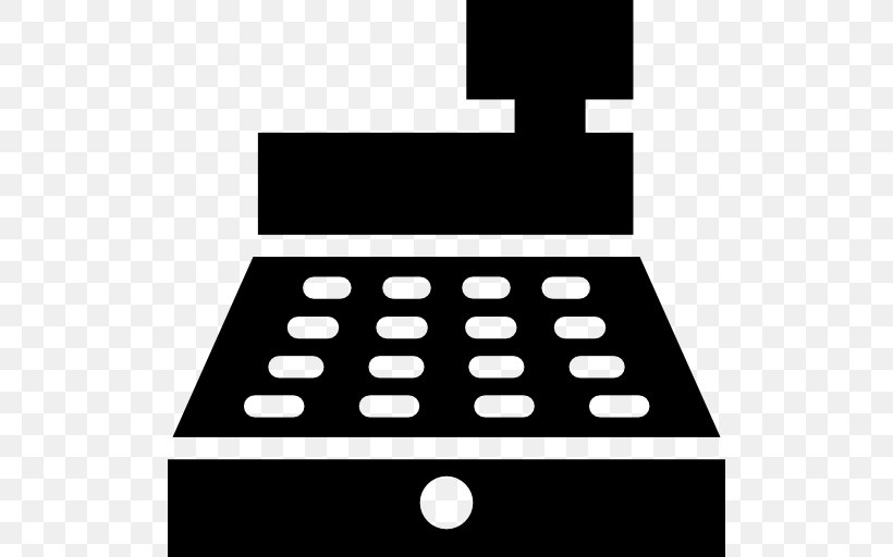 Cash Register Trade Sales, PNG, 512x512px, Cash Register, Black, Black And White, Games, Monochrome Download Free