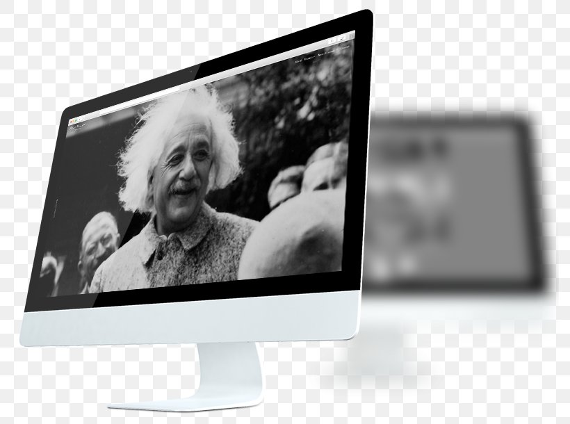 Computer Monitors Multimedia Product Design Brand, PNG, 789x610px, Computer Monitors, Albert Einstein, Black, Black And White, Brand Download Free