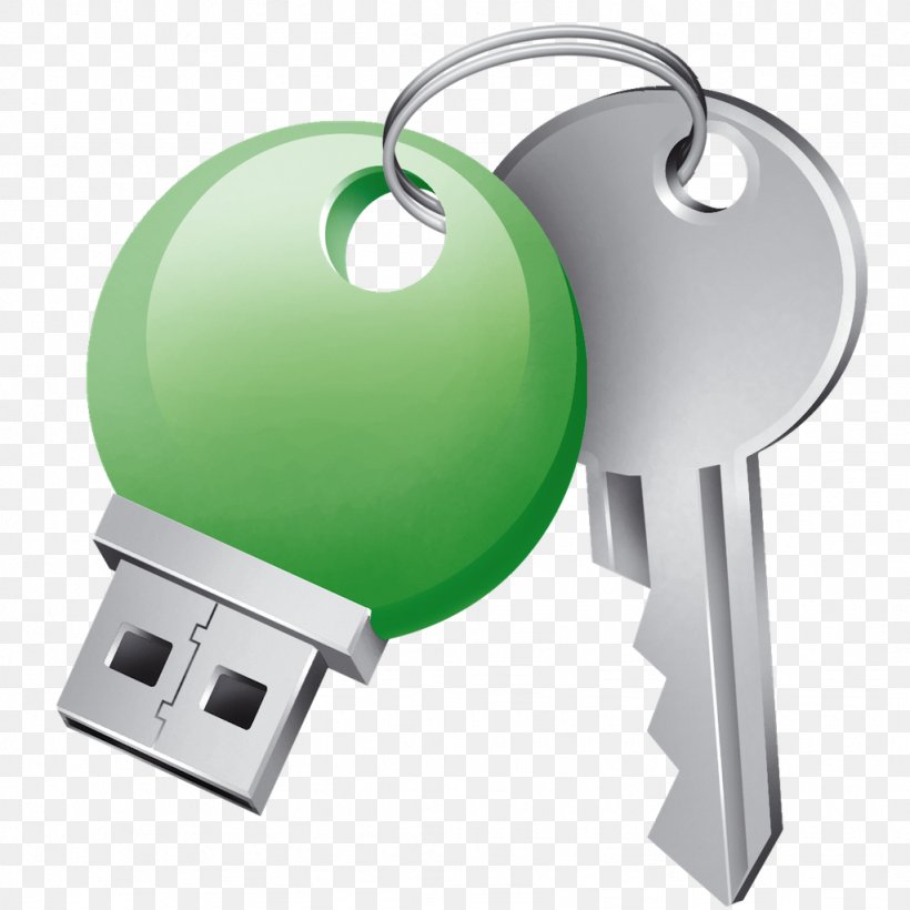 Key Login USB Flash Drives Computer Security, PNG, 1024x1024px, Authentication, Computer Security, Computer Software