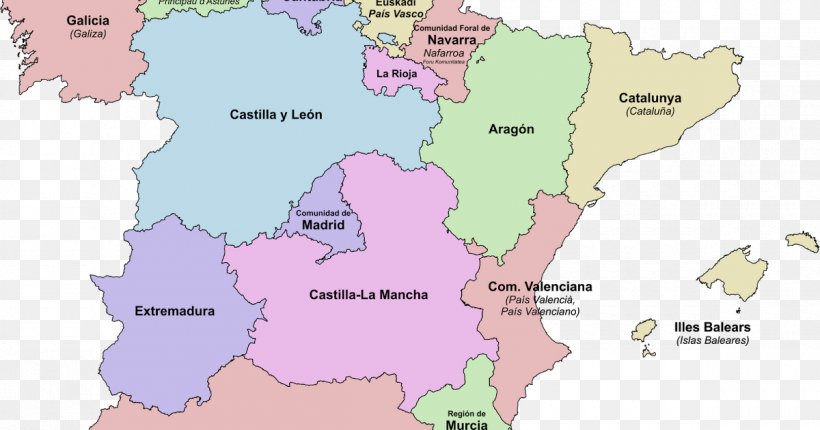 Region Of Murcia Valencian Community Autonomous Communities Of Spain Mar Menor Political Divisions Of Spain, PNG, 1200x630px, Region Of Murcia, Administrative Division, Area, Autonomous Communities Of Spain, Autonomy Download Free