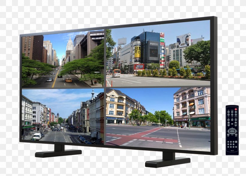 Closed-circuit Television Computer Monitors Liquid-crystal Display LED-backlit LCD LED Display, PNG, 1373x983px, Closedcircuit Television, Advertising, Bnc Connector, Camera, Composite Video Download Free