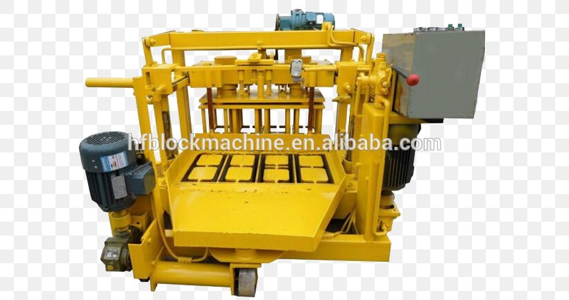 Heavy Machinery Brickworks Concrete Masonry Unit, PNG, 599x433px, Machine, Alibaba Group, Architectural Engineering, Brick, Brickworks Download Free