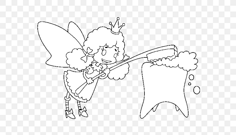 Tooth Fairy Coloring Book Colouring Pages, PNG, 600x470px, Watercolor, Cartoon, Flower, Frame, Heart Download Free