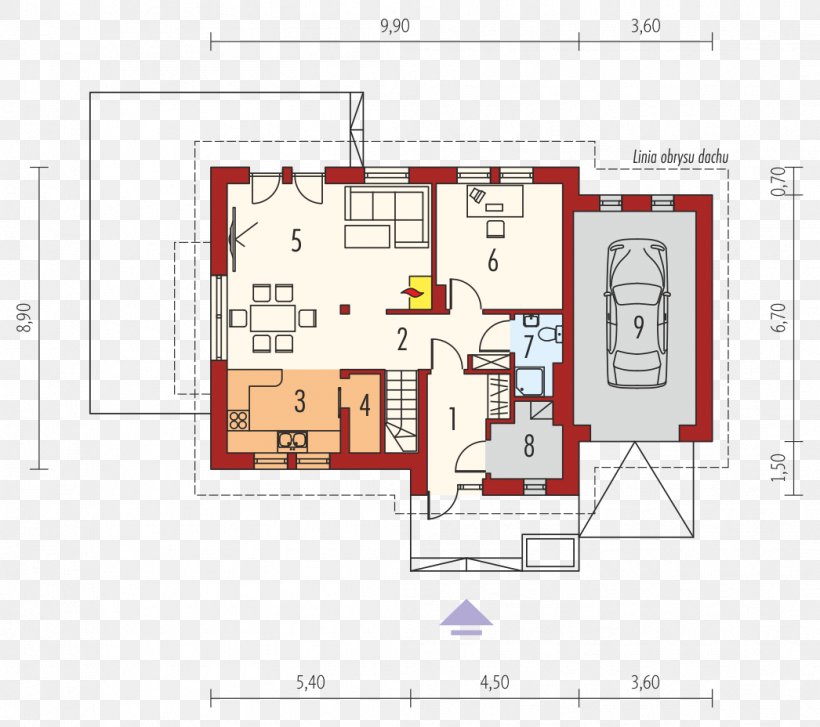 House Plan Bedroom Garage, PNG, 1046x928px, House, Altxaera, Area, Attic, Balcony Download Free