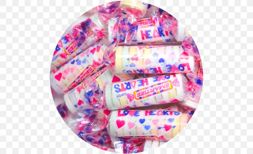 Smarties Candy Company Smarties Candy Company Love Hearts Sweetness, PNG, 500x500px, Smarties, Bag, Candy, Com, Confectionery Download Free