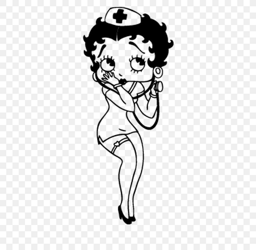 Betty Boop Sketch Cartoon Drawing Sticker, PNG, 800x800px, Watercolor, Cartoon, Flower, Frame, Heart Download Free