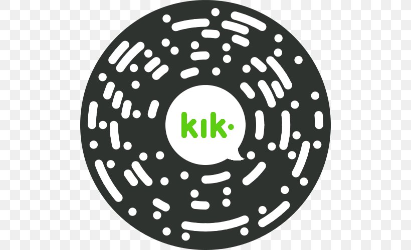 Kik Messenger Message Instant Messaging Chatbot QR Code, PNG, 500x500px, Kik Messenger, Android, Area, Auto Part, Chatbot Download Free