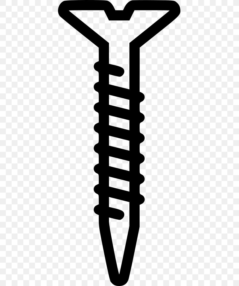 Screw, PNG, 421x980px, Screw, Black And White, Computer Font, Screwdriver, Torx Download Free