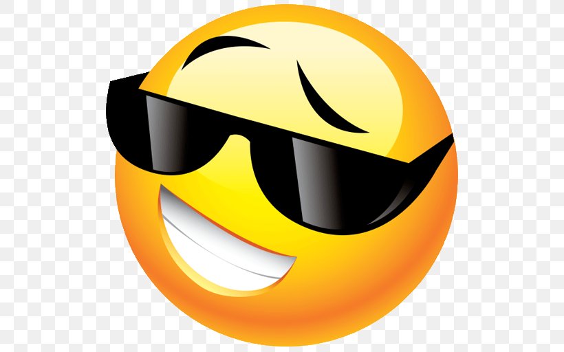 smiley face with sunglasses clipart