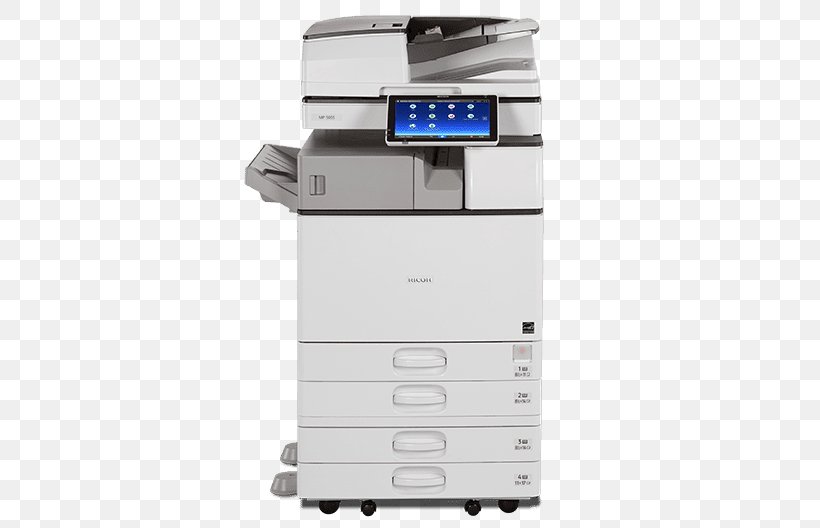 Multi-function Printer Ricoh Savin Photocopier, PNG, 504x528px, Multifunction Printer, Business, Document, Fax, Image Scanner Download Free