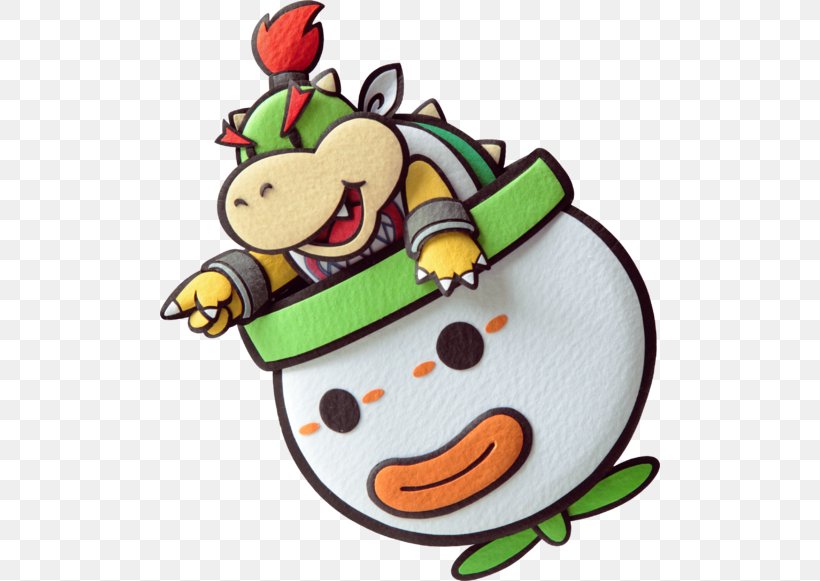 Bowser Paper Mario: Sticker Star Luigi, PNG, 500x581px, Bowser, Bowser Jr, Christmas, Christmas Ornament, Fictional Character Download Free