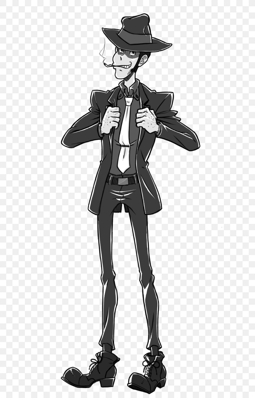 Fujiko Mine Daisuke Jigen Koichi Zenigata Goemon Ishikawa XIII Lupin The Third, PNG, 720x1280px, Fujiko Mine, Black And White, Cartoon, Castle Of Cagliostro, Costume Download Free