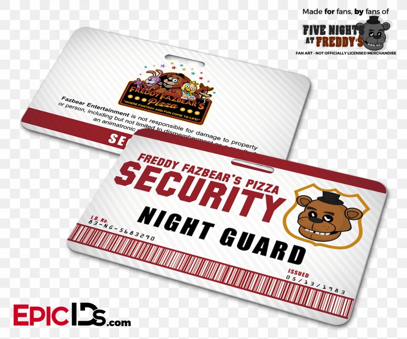 Freddy Fazbear's Pizzeria Simulator Five Nights At Freddy's: Sister Location Game Name Tag Animatronics, PNG, 1417x1181px, Game, Animatronics, Badge, Brand, Food Download Free