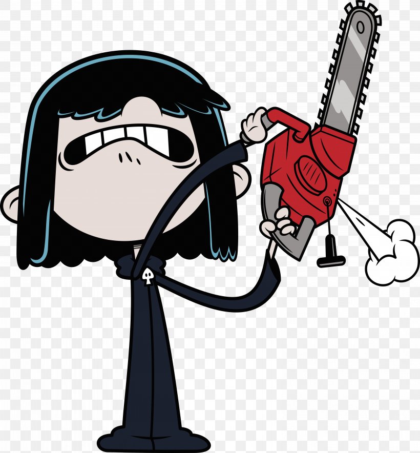 Lucy Loud Lincoln Loud Clip Art Image Drawing, PNG, 6127x6607px, Lucy Loud, Cartoon, Chainsaw, Deviantart, Drawing Download Free