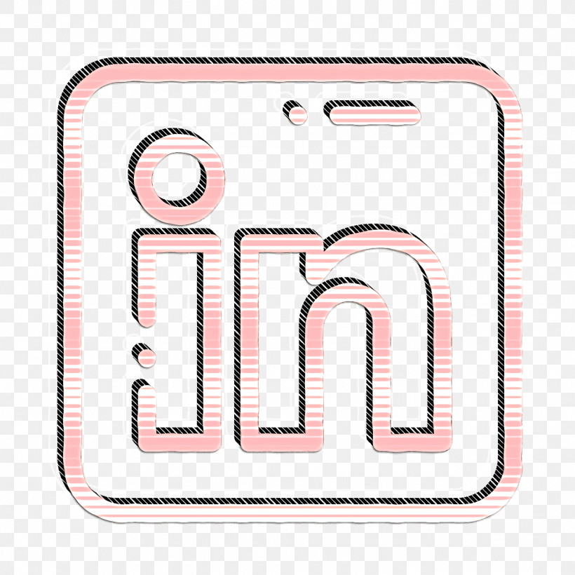 Social Media Icon Linkedin Icon, PNG, 1284x1284px, Social Media Icon, Computer Font, Line, Linkedin Icon, Plot Plan Download Free
