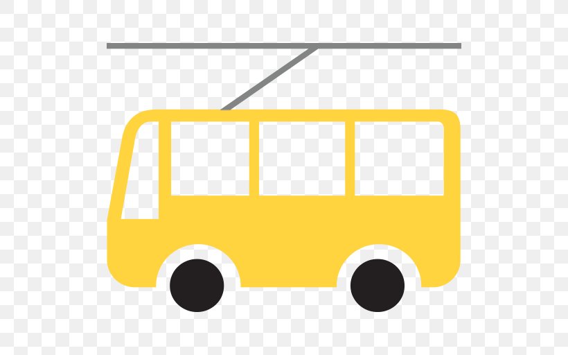 Trolleybus Minibus Emoji, PNG, 512x512px, Bus, Area, Emoji, Minibus, Rectangle Download Free
