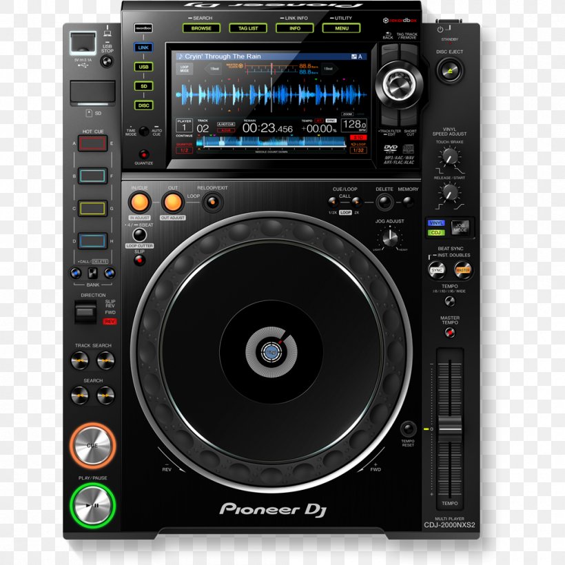 CDJ-2000 Pioneer DJ Disc Jockey Headphones, PNG, 1000x1000px, Cdj, Audio, Audio Equipment, Disc Jockey, Dj Controller Download Free