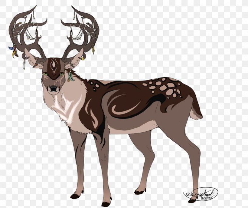 Reindeer Drawing DeviantArt, PNG, 1024x858px, Reindeer, Animal, Antler, Behance, Cartoon Download Free