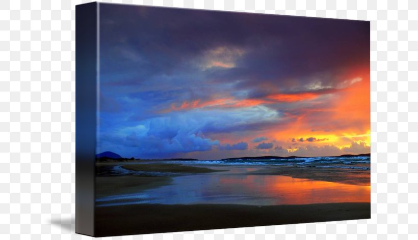 Falcarragh Shore Sea Painting Beach, PNG, 650x472px, Shore, Beach, Calm, Dawn, Geological Phenomenon Download Free
