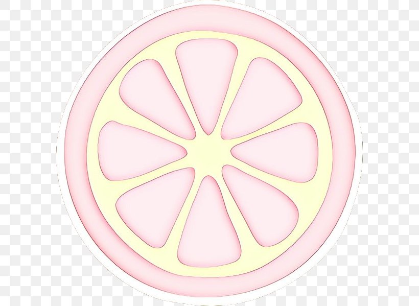 Pink Yellow Circle Symbol Sticker, PNG, 600x599px, Cartoon, Pink, Rim, Sticker, Symbol Download Free