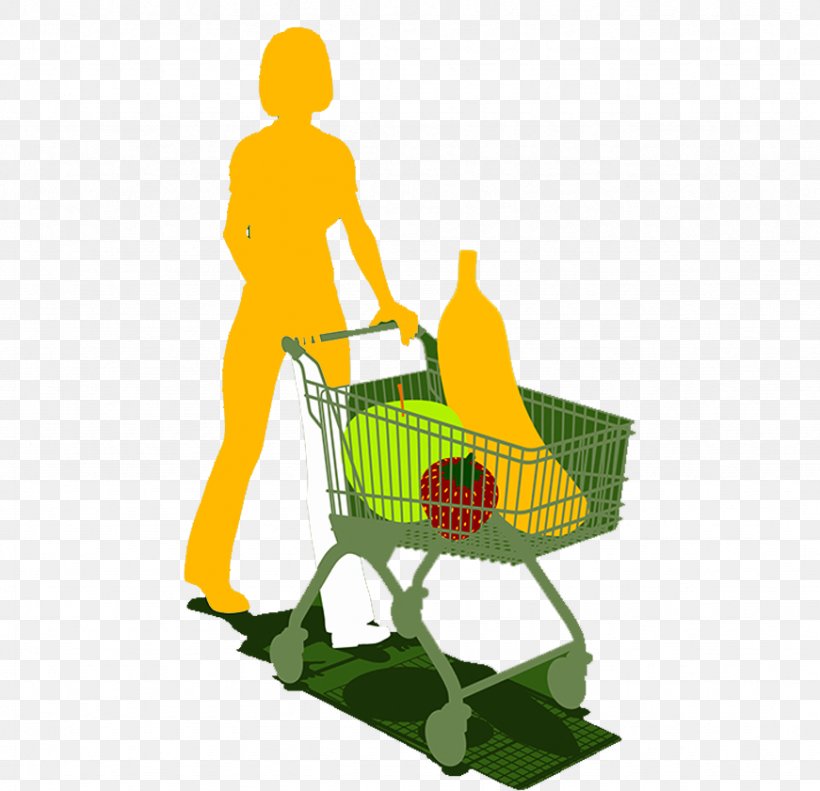 Shopping Cart Supermarket Silhouette, PNG, 871x841px, Shopping, Brand, Designer, Grass, Green Download Free