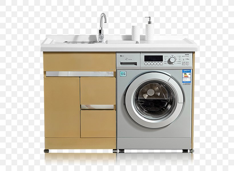 Washing Machine Kitchen Bathroom, PNG, 600x600px, Washing Machine, Bathroom, Clothes Dryer, Drawer, Furniture Download Free